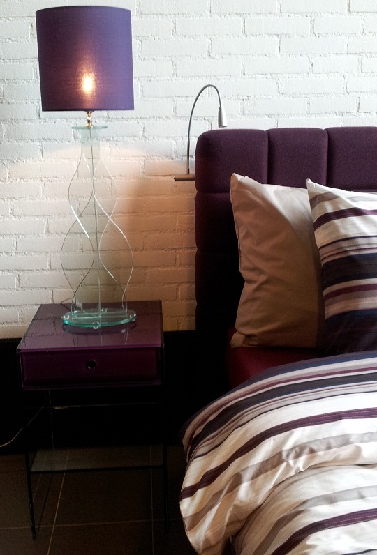 Led lamp bed glazen lamp en tafel accessoires